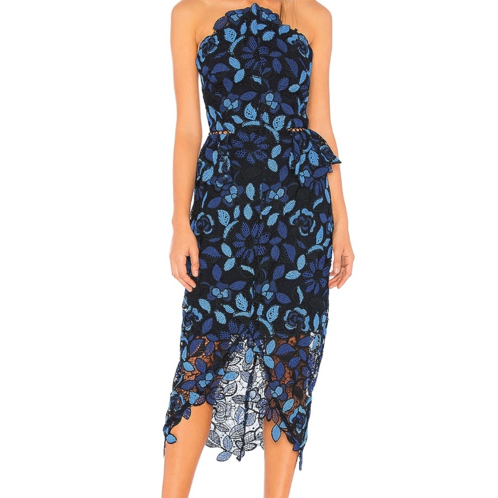 Elliatt Times Dress in Blue Multi
